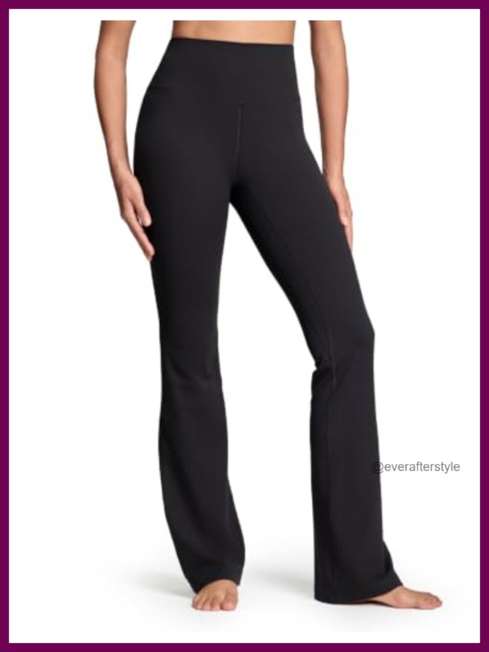 High Waisted Flare Leggings Tummy Control Bootcut Yoga Pants with Pocket